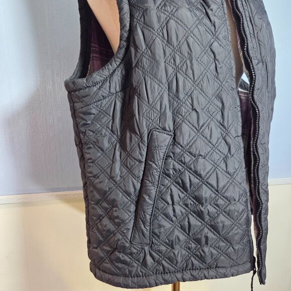 C.E. Schmidt Workwear Extra Large Black Quilted Full Zip Medium Lined Vest - Picture 3 of 11